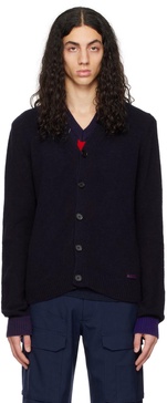 Navy Colorblock Cardigan