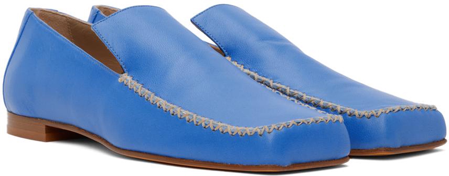 Blue Pilot Loafers