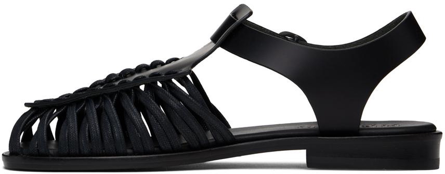 Black Alaro T-Bar Sandals