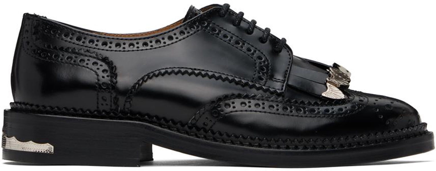 Black Fringed Oxfords