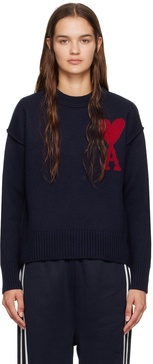 Ami de Coeur intarsia-logo jumper