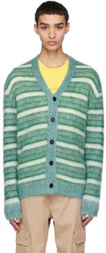 Blue Striped Cardigan