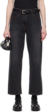 Black Significant Contrast Jeans