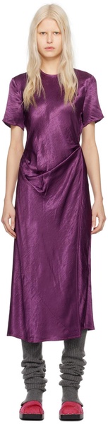 Purple Wrap Maxi Dress