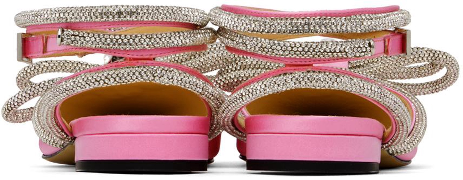 Pink Double Bow Ballerina Flats