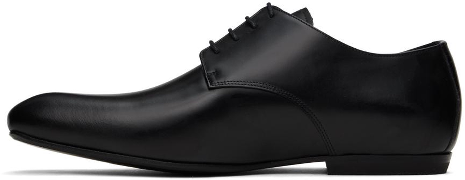 Black Almond-Toe Derbys