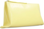 JIL SANDER Sunny Yellow Leather Clutch for Women - SS23 Collection