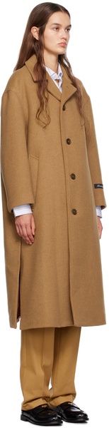 Tan Spread Collar Coat