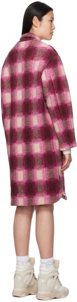 Gabriel checked wool-blend coat