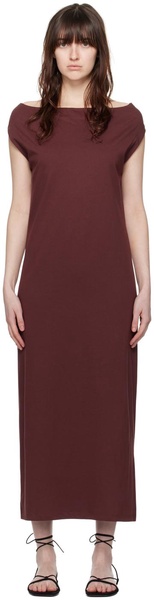 Burgundy Martial Maxi Dress