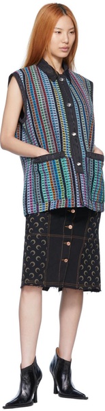 Multicolor Cotton Vest