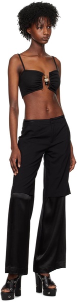 Black Split Level Trousers