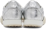 Silver Laminated Leather MS Rise Sneakers