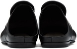 Black Paneled Loafers