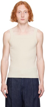 Off-White Square Neck Tank Top