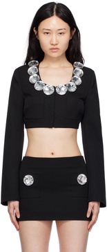 Black Jumbo Crystal Blazer