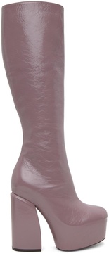 Purple Platform Boots