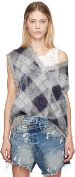 Gray Oversized Vest