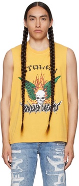 Yellow 'Broken Dreams' Tank Top