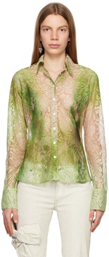 Green Floral Shirt