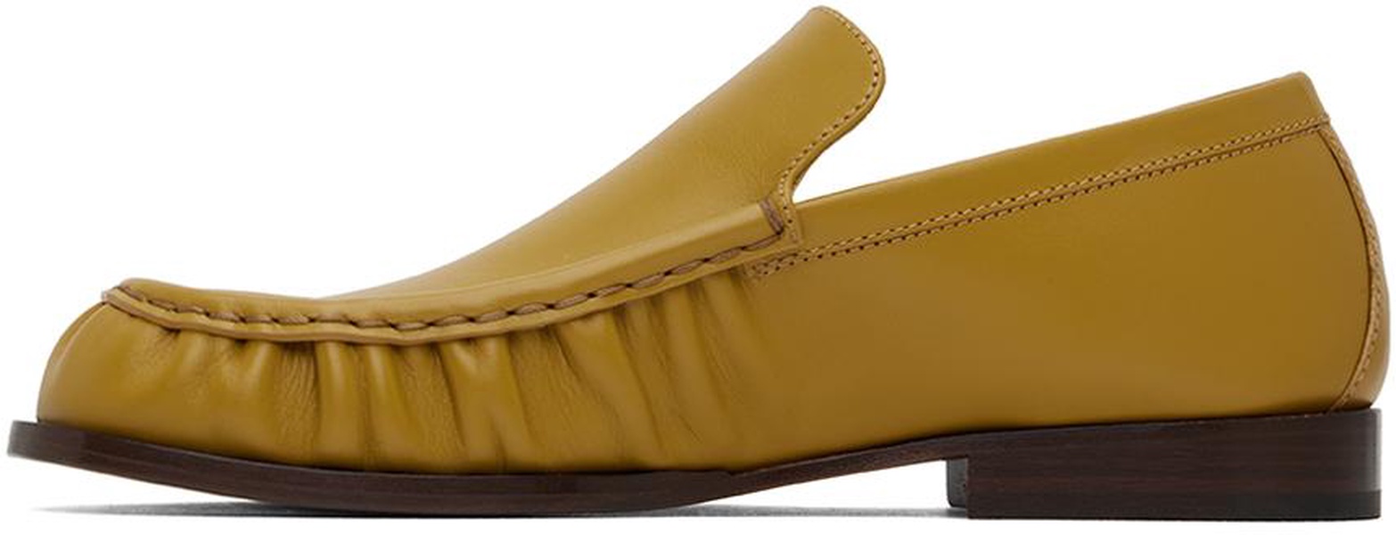 Yellow Leather Loafers