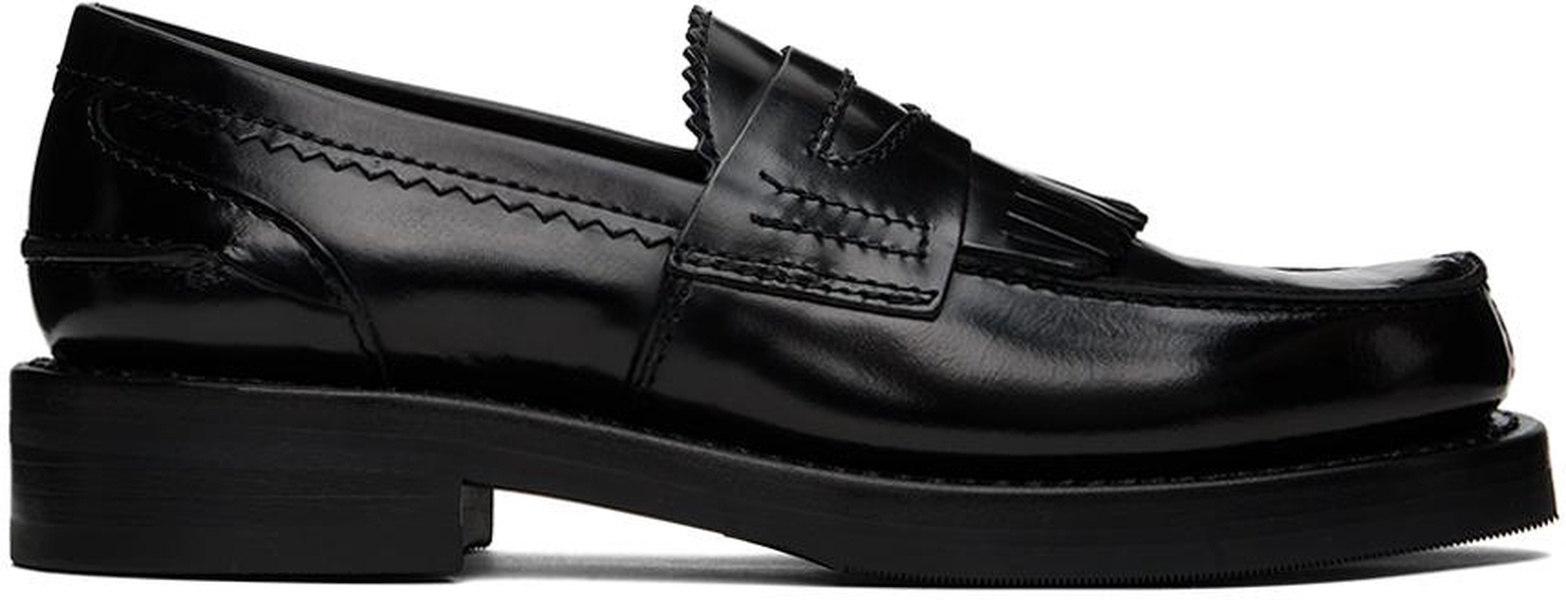 Black Leather Loafers