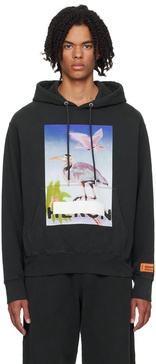 Black Censored Heron Hoodie