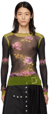 Green Fleurs Petit Grand Long Sleeve T-Shirt