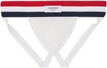 White Stripes Jock Strap