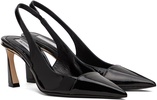 Black 75mm Slingback Heels