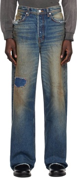 Blue Corpse Pose Jeans