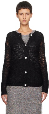 Black Buttoned Cardigan