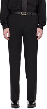 Black Pleated Trousers