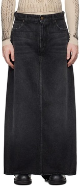 Black 'The Denim Pant Skirt' Jeans