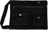 Black 3Way Pocket Messenger Bag