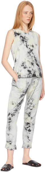 Black Tie-Dye Easy Lounge Pants