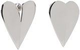 Silver 'Le Cœur Torn' Earrings