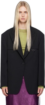 Black Single-Breasted Blazer