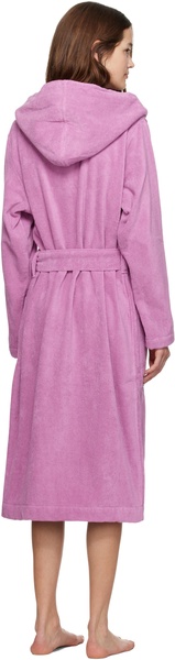 Pink Terry Hooded Bathrobe