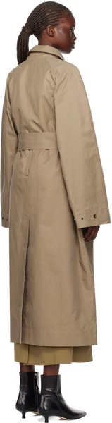 Khaki Mool Trench Coat