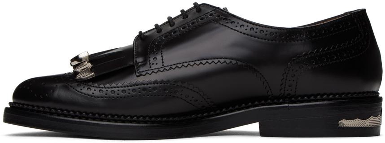 Black Polished Derbys