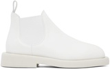 White Gomme Gommello Chelsea Boots