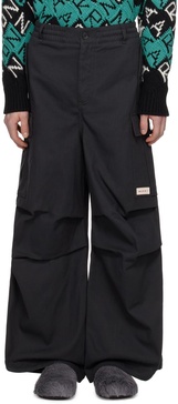 Gray Loose-Fit Cargo Pants