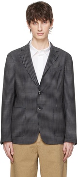 Navy & Off-White Borgo Quod Blazer