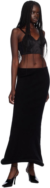 Black 'The Knit 3D' Maxi Skirt