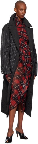 Black Pinstripe Coat