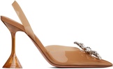 Beige Rosie Glass Sling 95 Heels