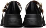 Black Leather Mary Jane Loafers