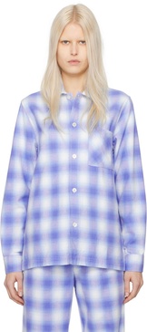 Blue Check Pyjama Shirt