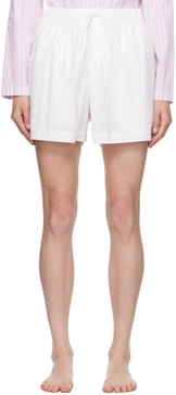 White Drawstring Pyjama Shorts